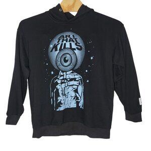 Gallery Dept XL Hoodie Men's Black Art That Kills Art on Display Eyeball‎
